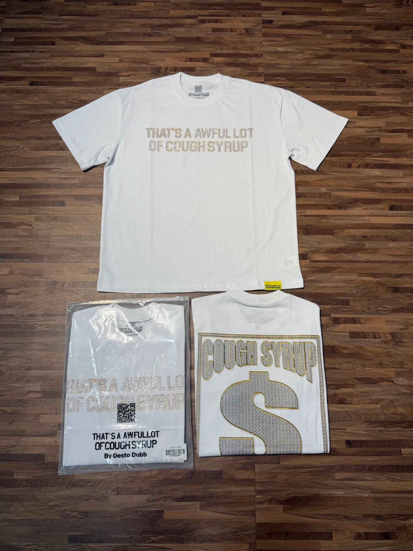 # （ ） THAT'S A AWFUL LOT OF COUGH SYRUP In Stock T （fabric):32 Sizes（size）：S-M L X L （colour）：